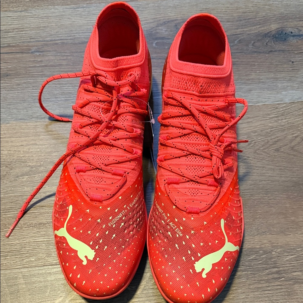 Puma Fiery Red Soccer Shoes